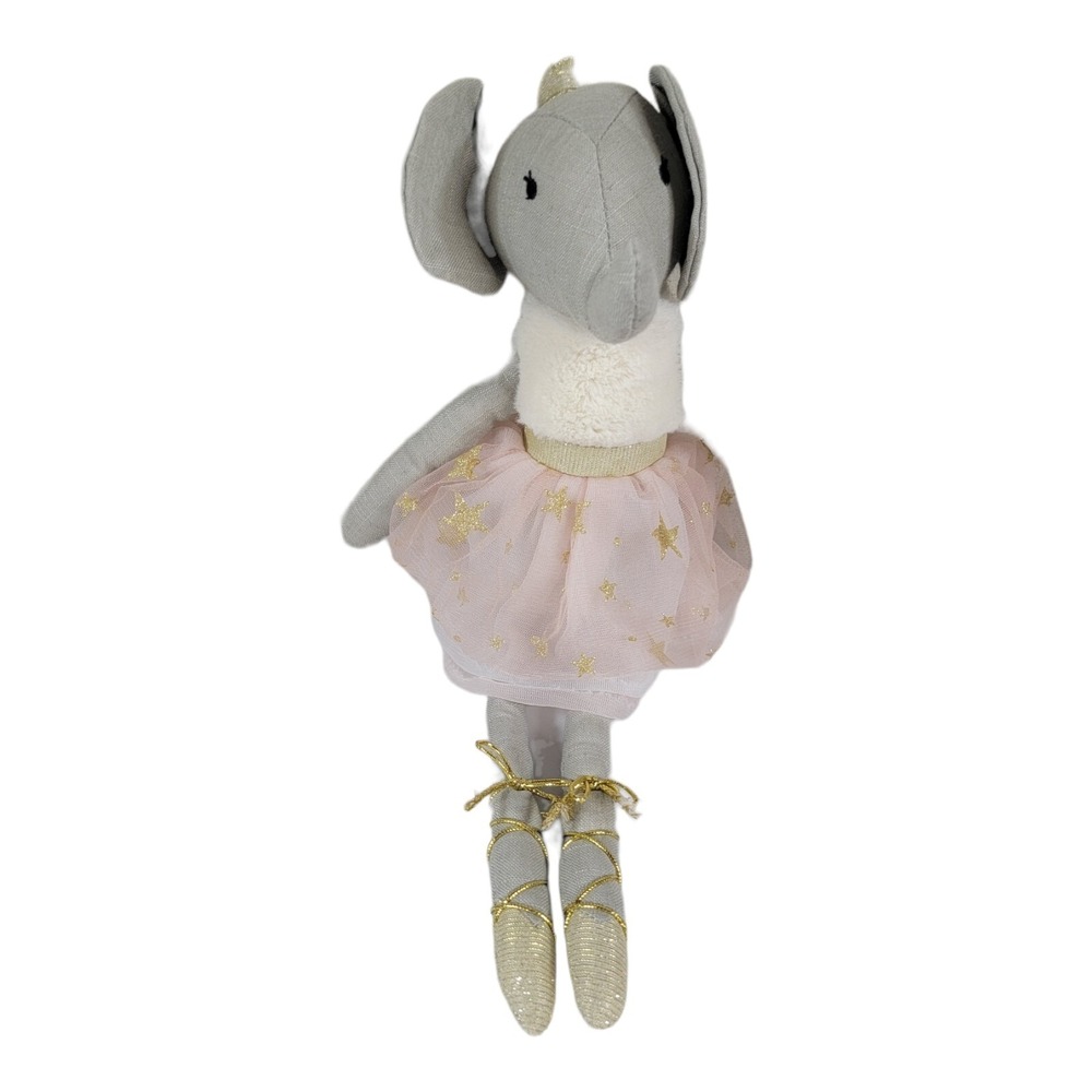 Anthropologie Eloise Elephant Stuffed Animal Dance Tutu Ballerina Plush Doll 18"